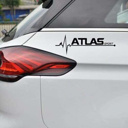 2 Pcs Vinyl Car Sticker Car Decal Styling For Geely Atlas