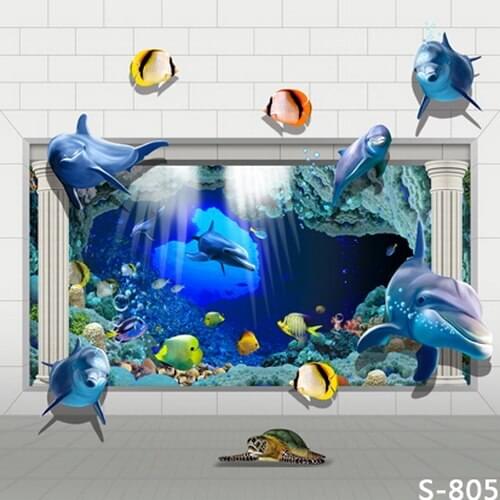 Cartoon Sea underwater world Baby BirthdayVinyl Backdrops for Photography Baby Shower Background Studio Custom Camera fotografia