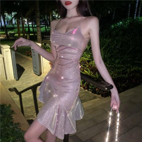 Woman Dresses 2021 Summer Dress Womens Irregular Halter Vestido De Mujer Femme Robe