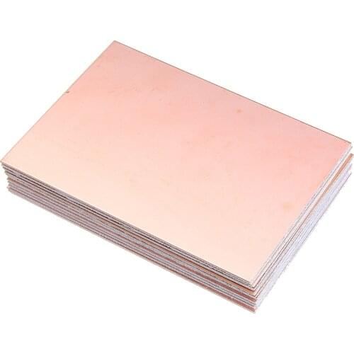 10pcs 7x10cm Double-sided Copper PCB Board FR4 Fiberglass Board Passive Components