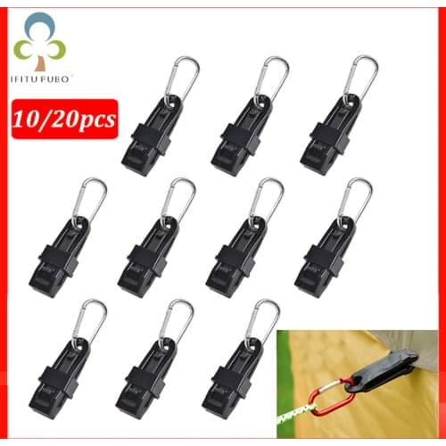 10Pcs tent canopy clip clamp tarp outdoor camp hike kit awning canvas anchor gripper snap jaw grip Caravan trap Tighten tool ZXH