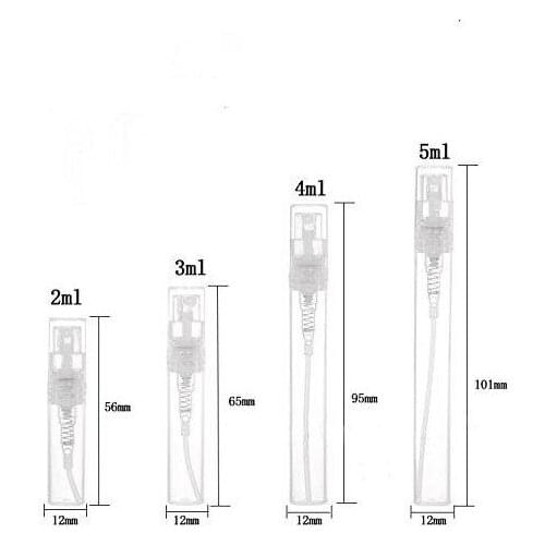 2 3 4 5 ML Mini Clear Plastic Spray Bottle Portable Cute Perfume Mouthwash Atomizer for Cleaning, Travel, Essential Oils, Perfum