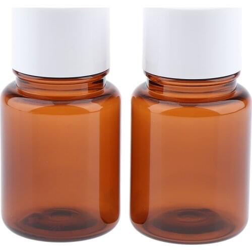 2 Packs Amber Plastic Travel Containers Empty Liquid Body Soap Cream Bottles