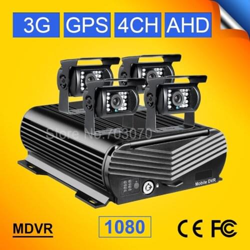 Gision OSD Menu Linux System 3G GPS Vehicle Car Mobile Dvr With CMSV6 Free Remote Real Time Moniting CCTV Car Camera Mdvr Kits