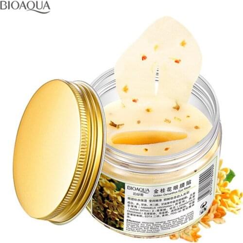 BIOAQUA Gold Osmanthus eye mask eye patch women Collagen gel Dark Circles Acne face mask Patches For Eye Skin Care Free