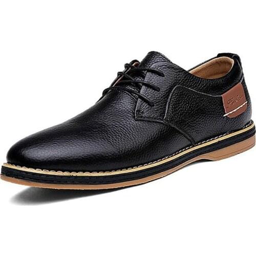 Brand Mens Casual Shoes Genuine Leather Men Business Mens Oxford Shoes Hot Sale Men Fashion Footwear Loafers