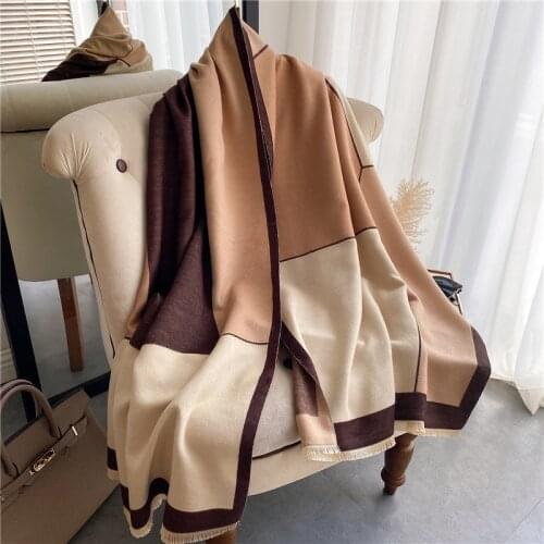 Brand Designer Cashmere Scarf High Quality Foulard Bandana Long Lrage Shawls Wrpas Winter Blanket Pashmina Bandana 2021 New