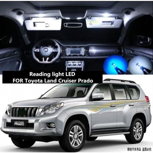 Reading light LED FOR Toyota Land Cruiser Prado 2700 3500 LC120 car interior lighting car ceiling light retrofit 12V 6000K