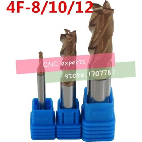 HRC60 4F-8/10/12 cnc cutter tool tungsten alloy milling cutter ,CNC machine, milling machine, CNC milling tools, Nc tool