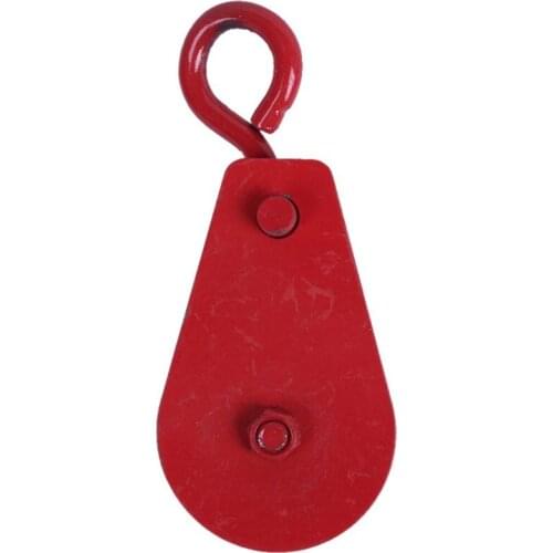 Quality 0.3T 300kg 661.4Lbs Metal Lifting Crane Pulley Block Red
