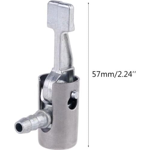 Brass tire inflator Lock on air Chuck,Mini air Compressor Portable tire inflator tire Chuck Hose end with Barb Connector