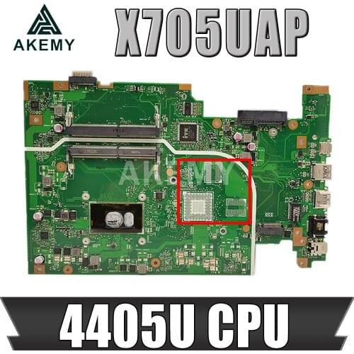 For ASUS Vivobook 17 X705UQ X705UAP X705UAR X705UA X705U X705NA Laptop motherboard Mainboard 4405U CPU 2.1 GHZ