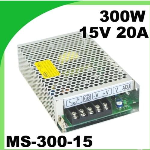 MS-300-15 led driver ac-dc 300w 15VDC 20A switching model mini power supply