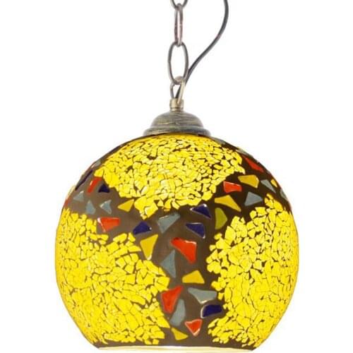 Fashion Mosaic Glass Balcony Pendant Lights Creative Hallway Entrance Pendant Light Restaurant Cafe Bar Pendant Lamps