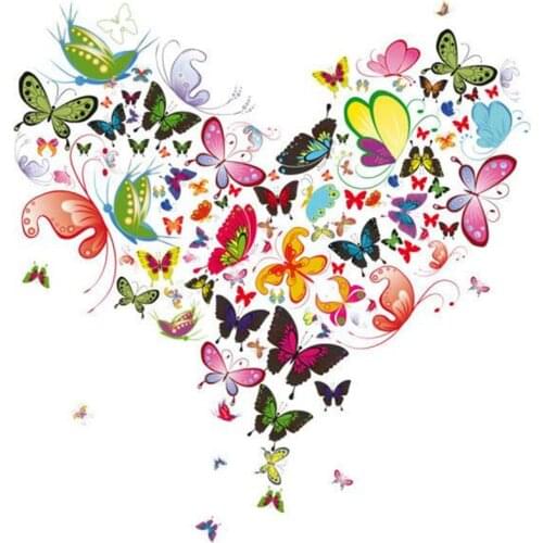 Butterfly Love Animal DIY 11CT Embroidery Cross Stitch Kits Craft Needlework Set Printed Canvas Cotton Thread Home Wholesale
