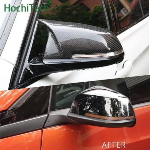 Mirror Covers Left Right Side Rearview Mirror Cover Cap For Bmw F20 F21 F87 M2 F23 F30 F36 X1 E84 I3 I3S Auto Accessories