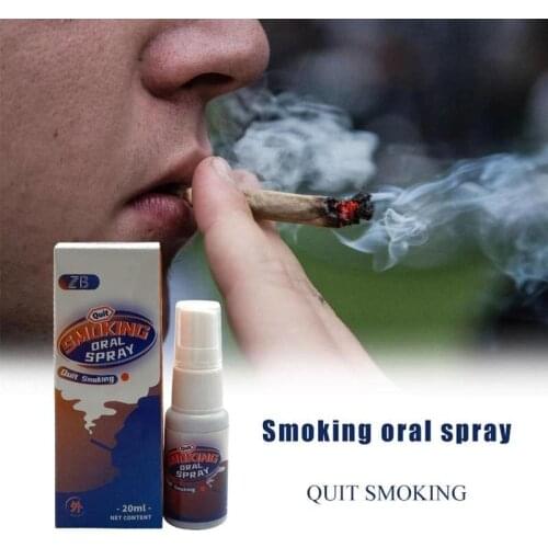 Natural Herbs Mouth Oral Ingredient Quit Smoking Remove Smoke Bad Breath Freshener 20ml Smoking Oral Spary Health Care