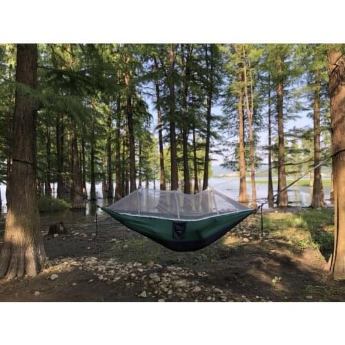 Anti mosquito Camping Parachute Can Customized Hanging Bed Outdoor Hammock Chair Stand Big Mosquito Net Net