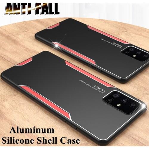 Shockproof Case For Samsung Galaxy S21 S20 FE S10 S9 S8 Note 20 Ultra 5G 10 Plus 9 8 Metal Aluminum Armor Shell Case Back Cover
