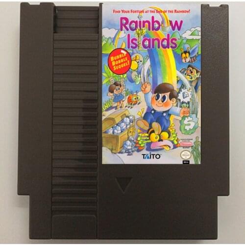 Rainbow Islands The Story of Bubble Bobble 2 Nes 72 Pin 8 Bit Game Player