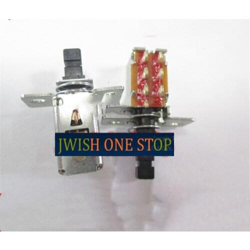 Self locking switch sppj225800 horizontal push-pull piano key 2 rows 6-pin wiring pin with ears