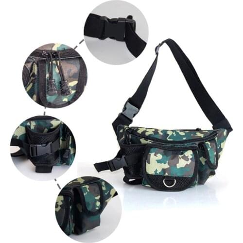 Fishing Tackle Bag 31x11x13.5cm Canvas Waist Lure Bag Waterproof Package Fishing Tackle Outdoor Equipment Bag