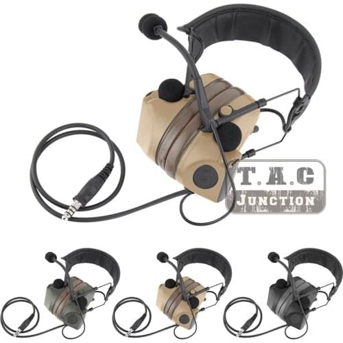 Tactical Peltor ComTac II Electronic Hearing Protector Noise Reduction Communication Headset Shooting Earmuff