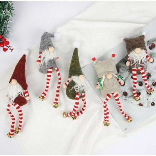 Fabric Great Faceless Santa Claus Doll Compact Santa Claus Doll Creative for Home