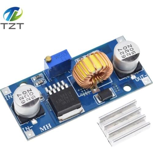 5A XL4015 DC-DC 4-38V to 1.25-36V 24V 12V 9V 5V Step Down Adjustable Power Supply Module LED Lithium Charger With Heat Sink