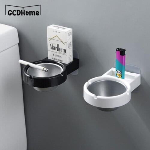 1pc Portable ashtray wall stainless steel pocket smoke holders Storage Cup for Home