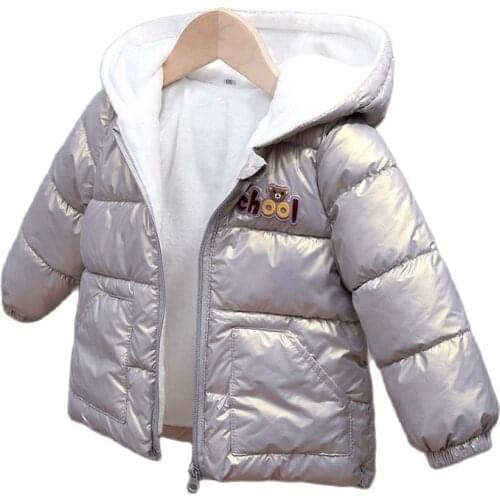 2021 Cute Baby Girls Jacket Kids Boys Fleece Coats With Ear Hoodie Autumn Winter Clothes Childrens Clothing For Baby Outfits