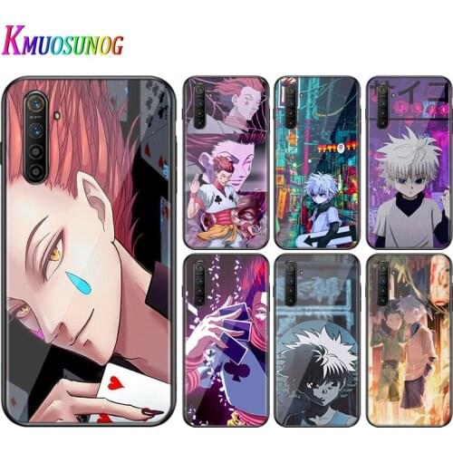 For OPPO A5 A9 2020 F7 Phone Cover Shell HUNTER X HUNTER for OPPO Reno 2 Z 2Z 2F 3 4 Pro 5G Bright Black Phone Case
