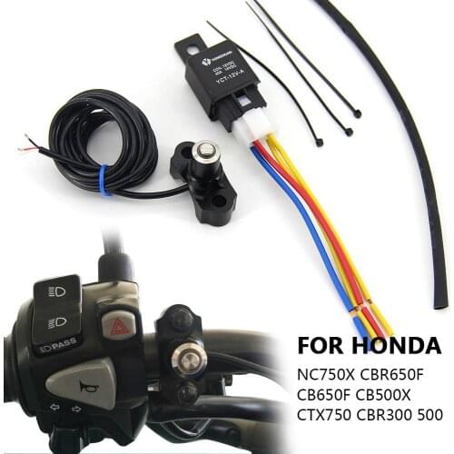 For Honda CBR300 CBR500 CBR650 CB500X CB650 NC750X CTX700 Motorcycle Handle Fog Light Switch Control smart relay