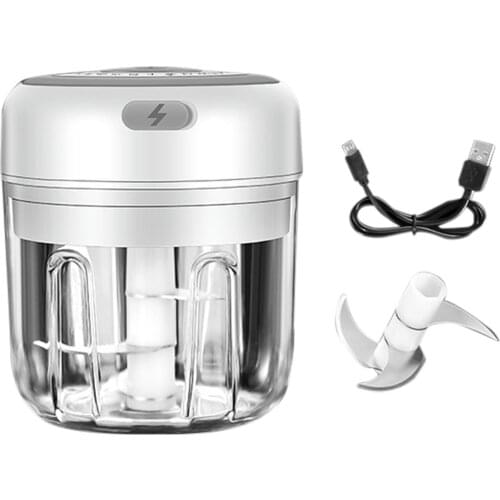 Electric Masher Garlic Grinder USB Charging Wireless Mini Crusher Chopper Shredder Mashed Garlic Ginger Fresh Pepper