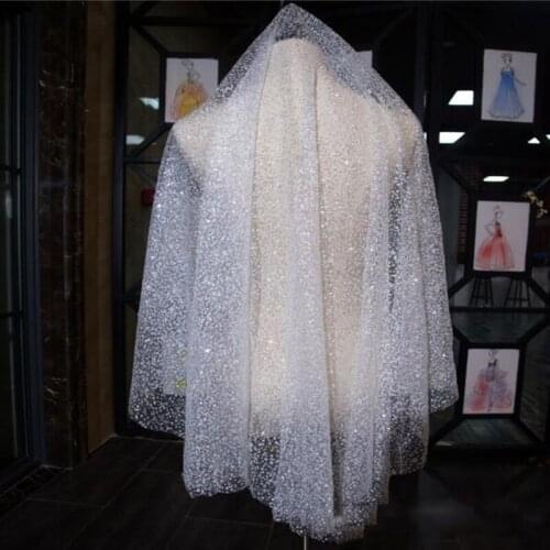 Short Bling Bling Wedding Veil 1.5m Width 1.35m Length One Layer Wedding veil Wholesale Bridal Veils Gilding Fabrics Champagne W
