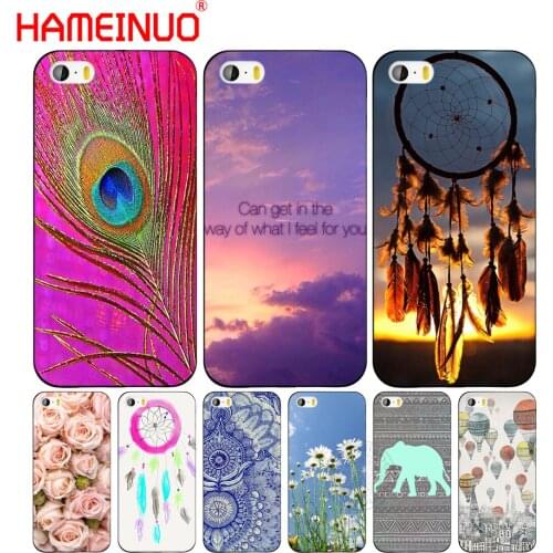 HAMEINUO Natural Flower Animals Pattern cell phone Cover case for iphone 6 4 4s 5 5s SE 5c 6 6s 7 8 plus case for iphone 7 X