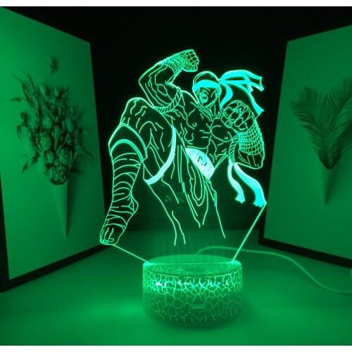 Game League of Legends Figure The Blind Monk 3D LED Lamp Neon Colorful Night Lights Gift Friend Room Decor Table Lamp Dropship