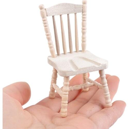 Simulation Small Stool Chair Furniture Model Toys For Doll House Decoration Dollhouse Miniature Accessories