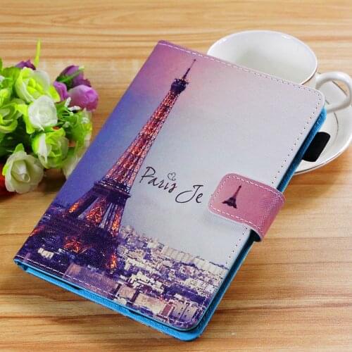 For Galaxy Tab A 10.1 (2019) Patterned Holder Leather Cover For Samsung Tab A10.1 2019 Cover SM T510 T515 Tablet Case