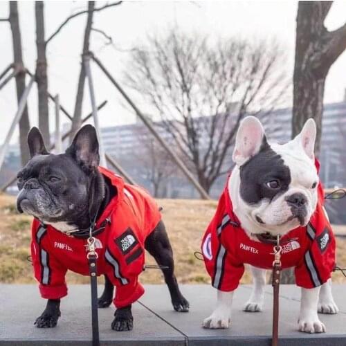 1pc Fashion large puppy Dog pets Raincoat Jacket Clothes Windproof Cat Reflective Clothing Coat ropa gatos french bulldog