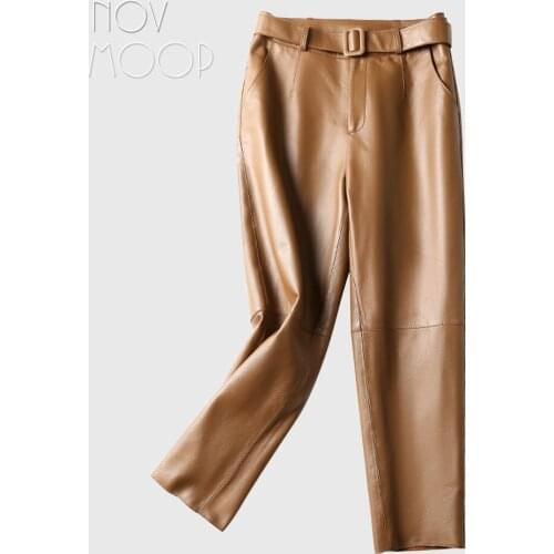 Novmoop Women's Straight Trousers
