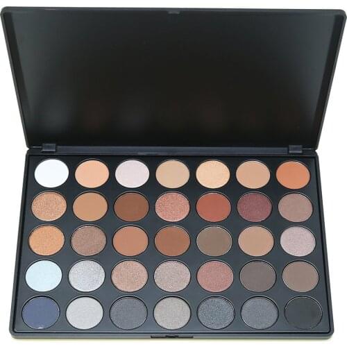 35 Color Pearlescent Earth Color Eyeshadow Palette Long Lasting Matte Waterproof Smoky Glitter Eye Eye shadow Powder Makeup