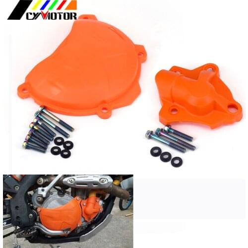 Motorcycle Plastic Engine Right Clutch Shield Case Cover And Water Pump Protector For KTM SX-F EXC-F XC-F XCF-W 250 350 Freeride