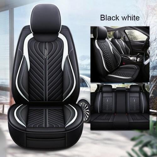 Full Set Leather Car Seat Covers Set Accessories for Hyundai Sonata Elantra Tucson Ioniq Venue Kona Accent Genesis Santa Fe 2021