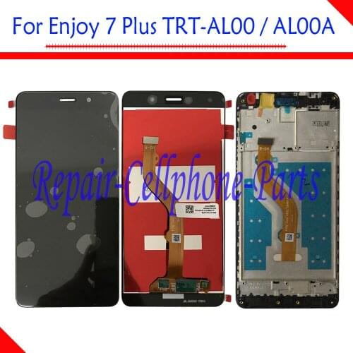5.5 inch Full LCD DIsplay + Touch Screen Digitizer Assembly + Frame Cover For Huawei Enjoy 7 Plus TRT-AL00 / TRT-AL00A
