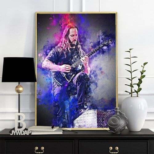 John Petrucci Poster Dream Theatre Band Member Art Prints Progressive Metal Rock Guitarist Show Fans Collect Home Wall Art Decor