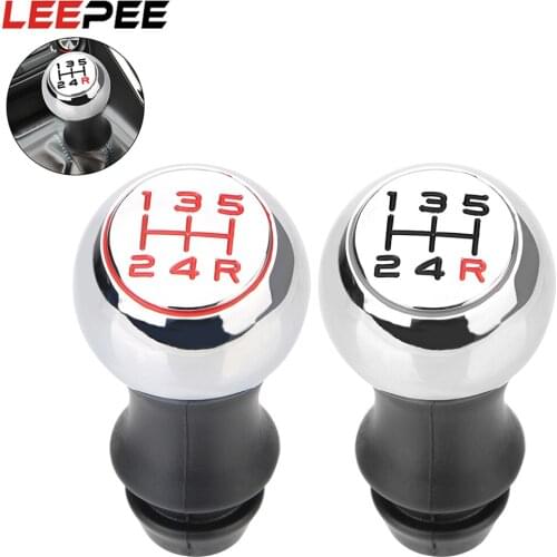LEEPEE Car MT Gear Shift Knob Lever Shifter Handle Stick For Peugeot 106/1007/206/107/306/307/308/2008/301/3008/406/508/605/807