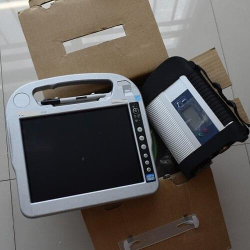 Star diagnosis sd compact connect 4 with laptop touch screen i5 4g cf-h2 with software 2020.12 hdd 320gb windows7 super