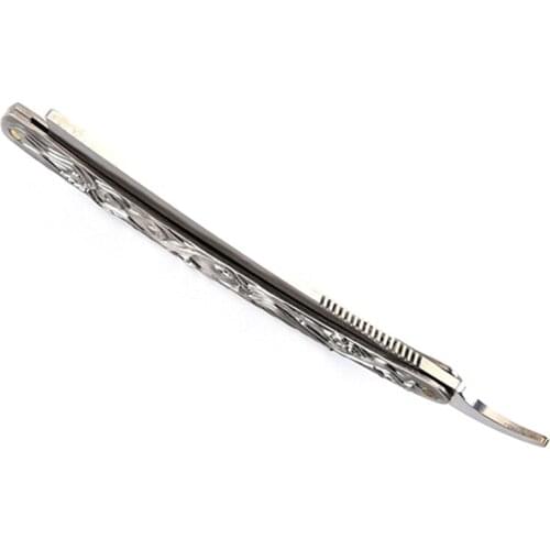 Vintage Straight Edge Stainless Steel Shaper Barber Razor Folding Shaving Knife Mens Classic Wet Shaving Tool