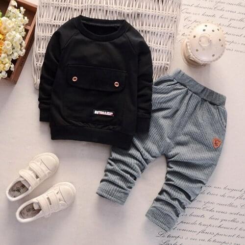 ZWY312 Spring Toddler Boys Clothes Casual Kids Boys Clothes Top Pant 2pcs Outfit Children Clothing Suit For Boys Clothing Set